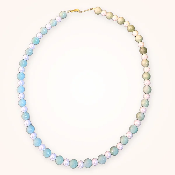 Name Necklace, your word, spelled in mother of pearl