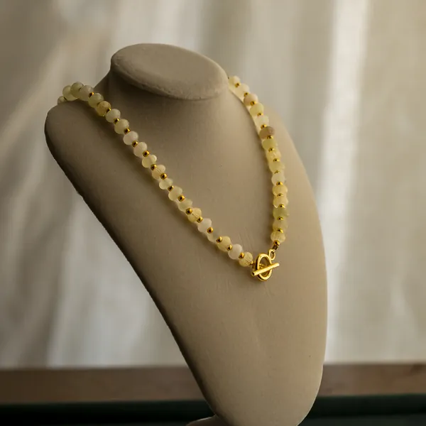 The Bella, afghan serpentine with gold-tone accents
